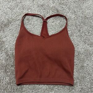 Maroon Cropped Tank Top